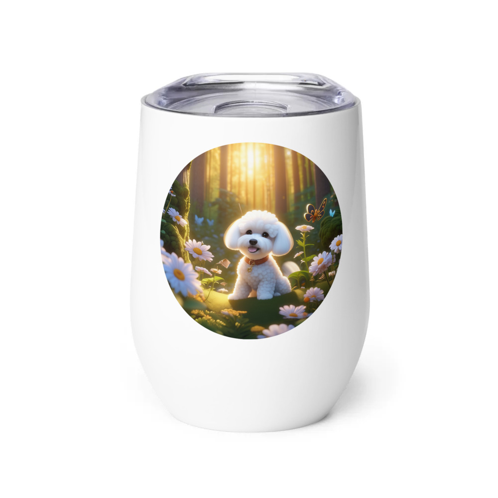 PugMug Custom Bichons Frise Wine Tumbler