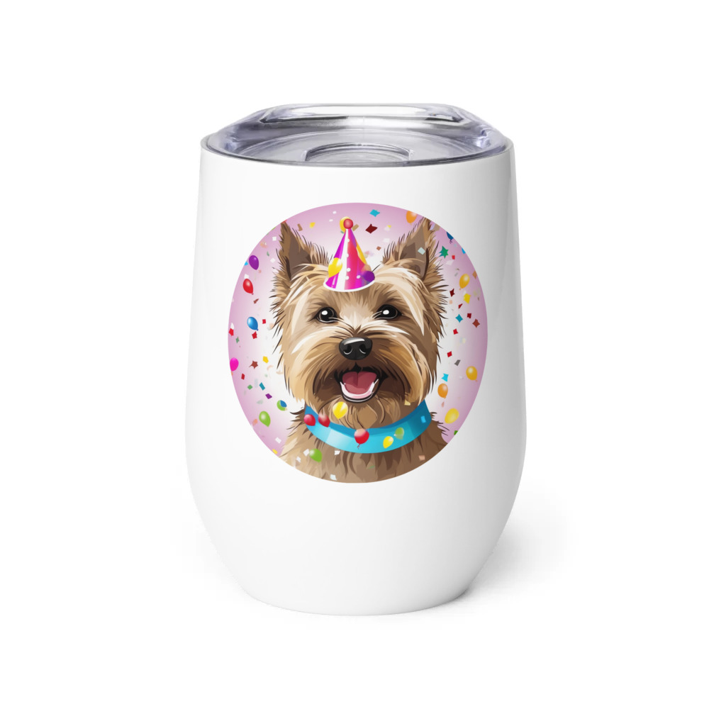 PugMug Custom Cairn Terrier Wine Tumbler