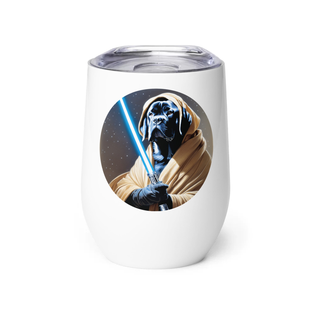 PugMug Custom Mastiff Wine Tumbler