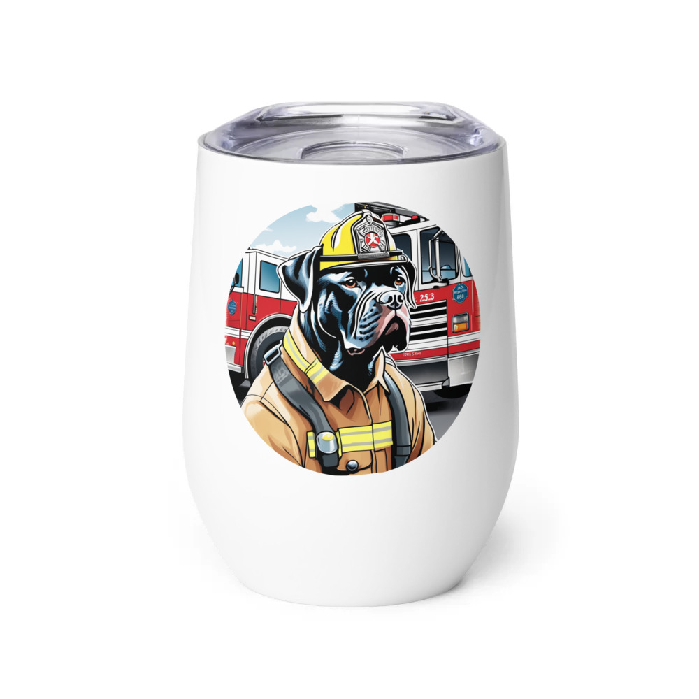 PugMug Custom Cane Corso Wine Tumbler