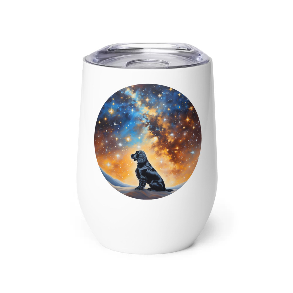 PugMug Custom Cocker Spaniel Wine Tumbler