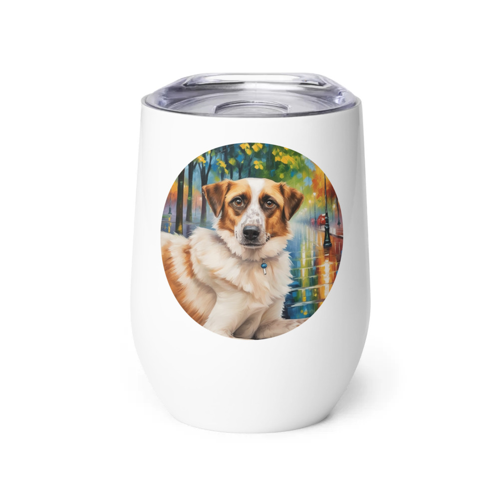 PugMug Custom Hazim Wine Tumbler