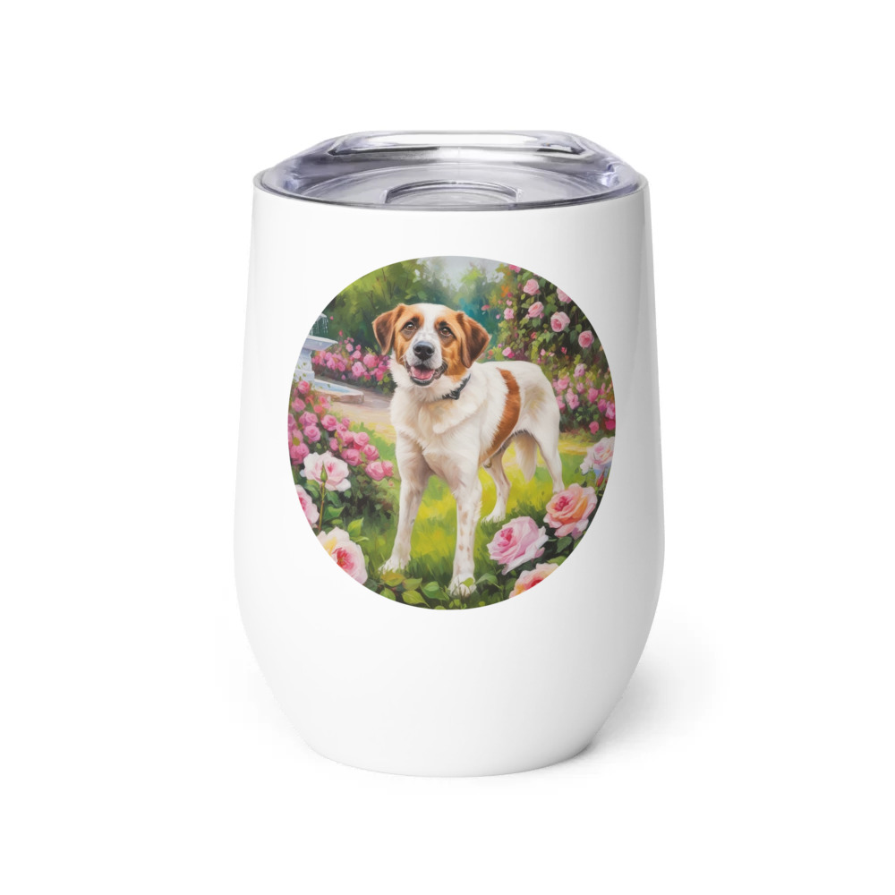 PugMug Custom Hazim Wine Tumbler