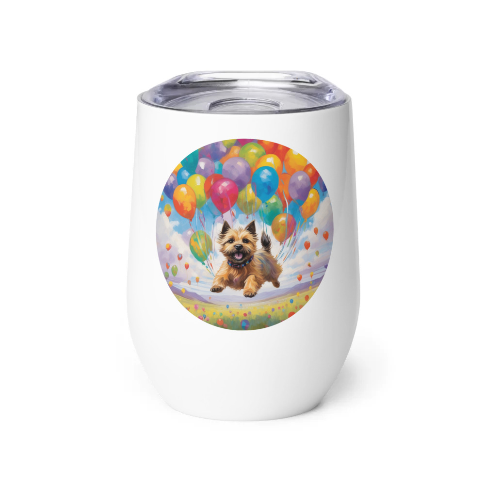 PugMug Custom Cairn Terrier Wine Tumbler