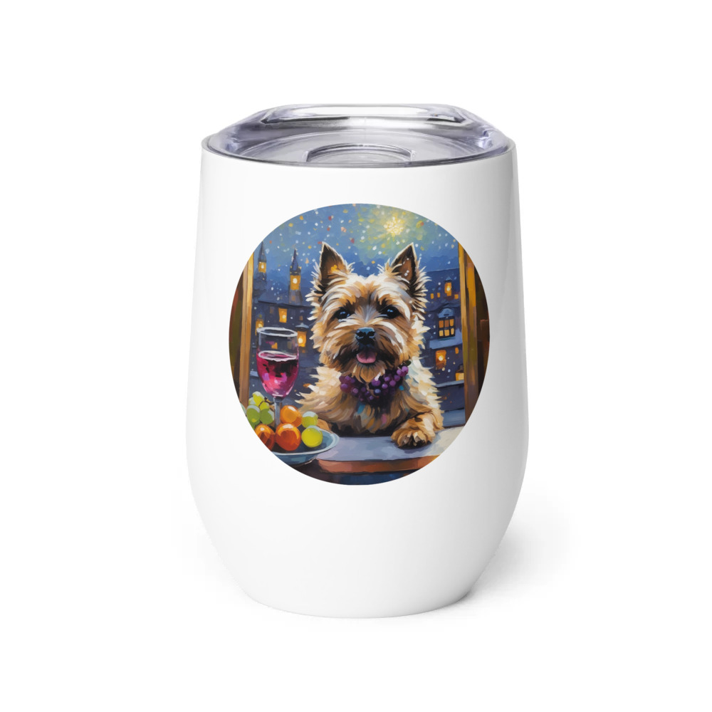 PugMug Custom Cairn Terrier Wine Tumbler