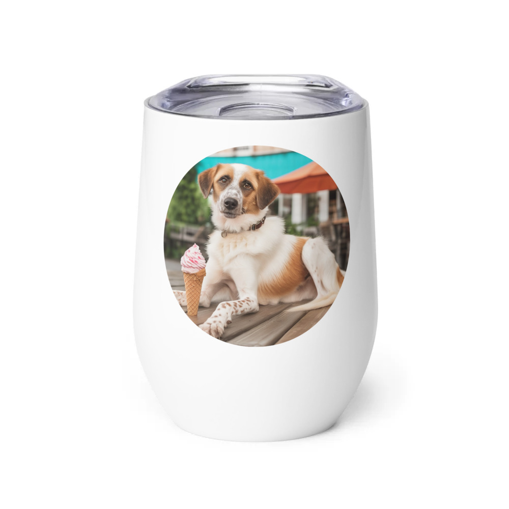 PugMug Custom Hazim Wine Tumbler