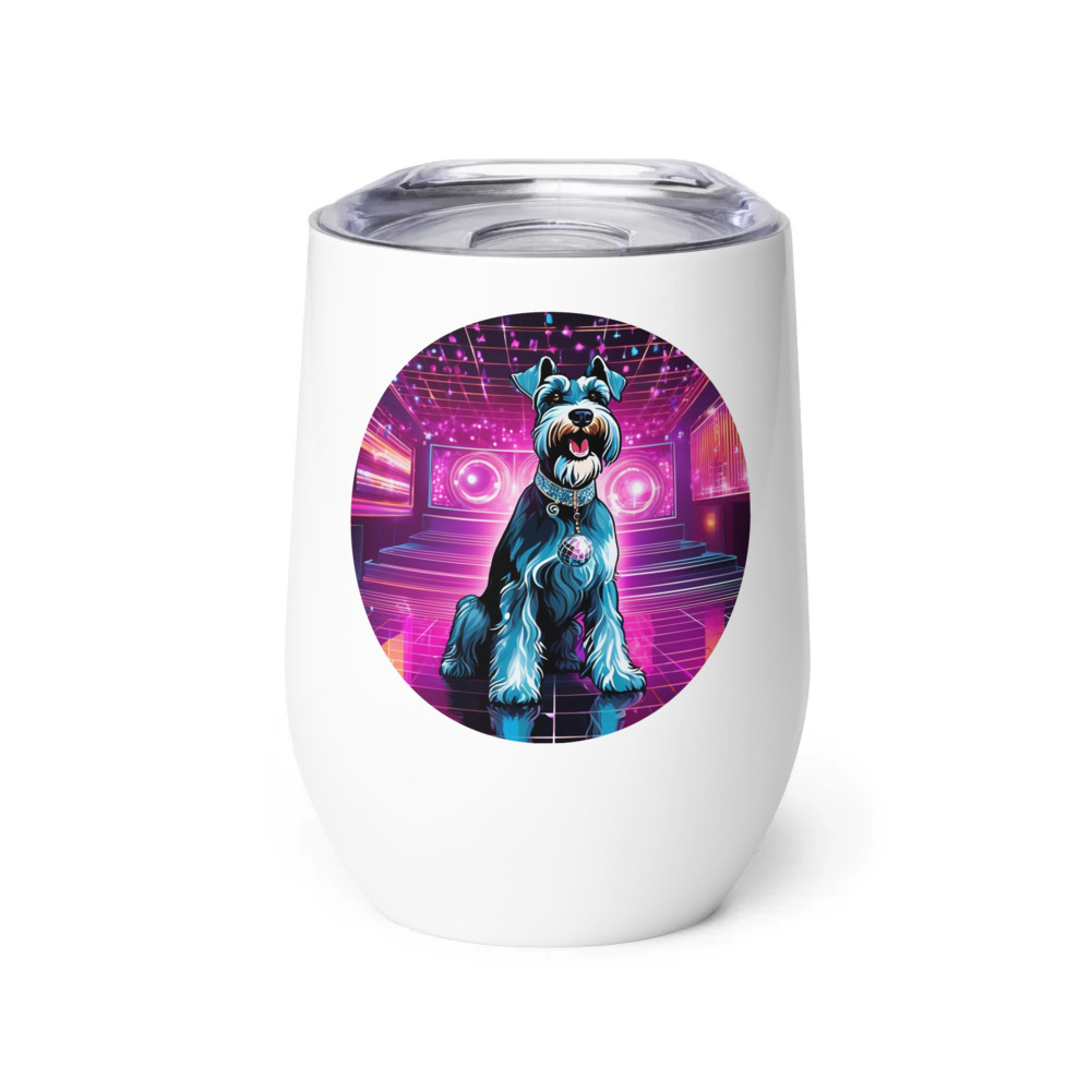 PugMug Custom Miniature Schnauzer Wine Tumbler