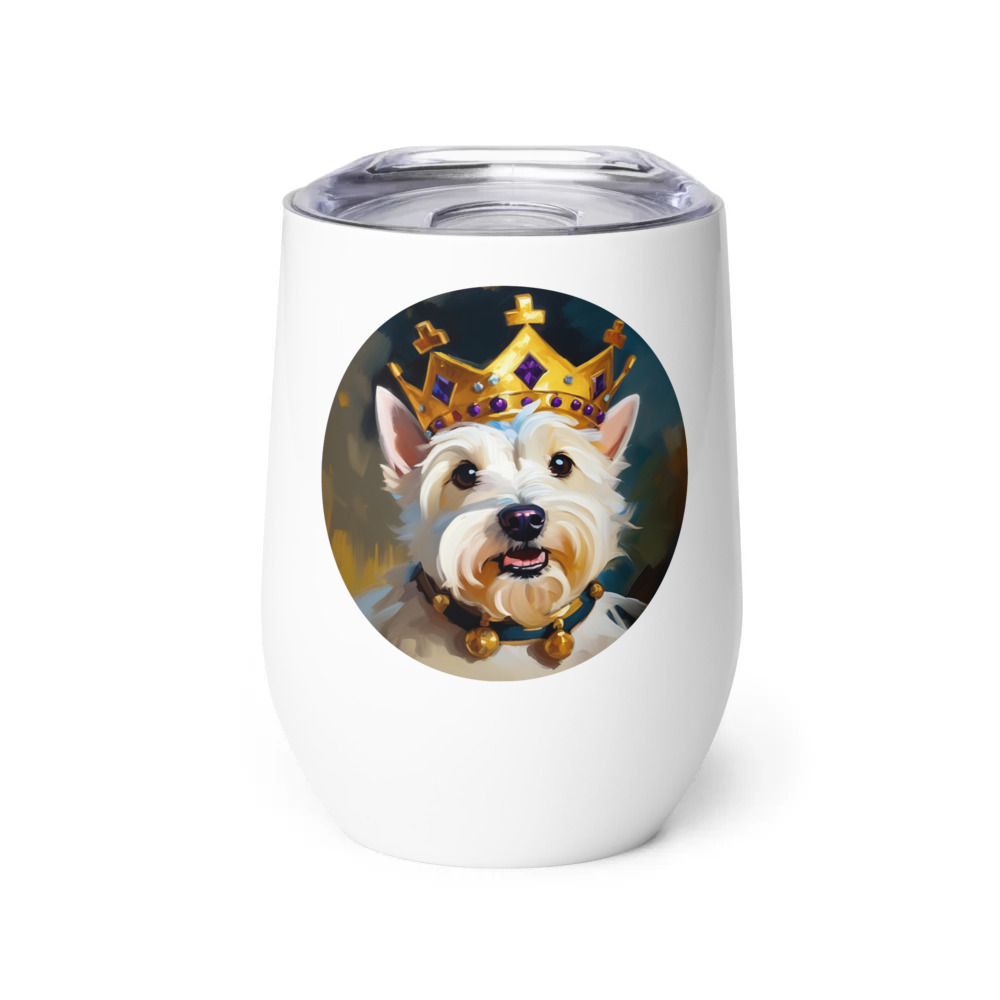 PugMug Custom West Highland White Terrier Wine Tumbler