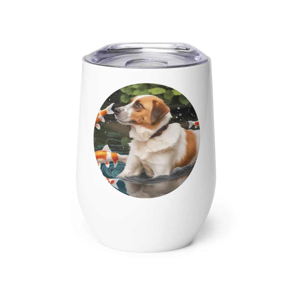 PugMug Custom Hazim Wine Tumbler