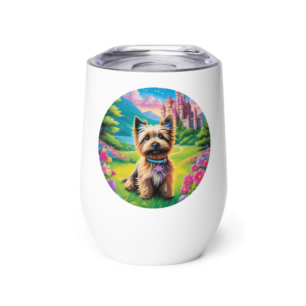 PugMug Custom Cairn Terrier Wine Tumbler