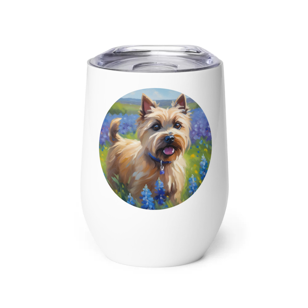 PugMug Custom Cairn Terrier Wine Tumbler