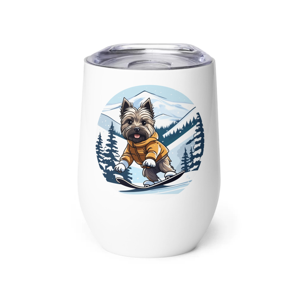 PugMug Custom Cairn Terrier Wine Tumbler