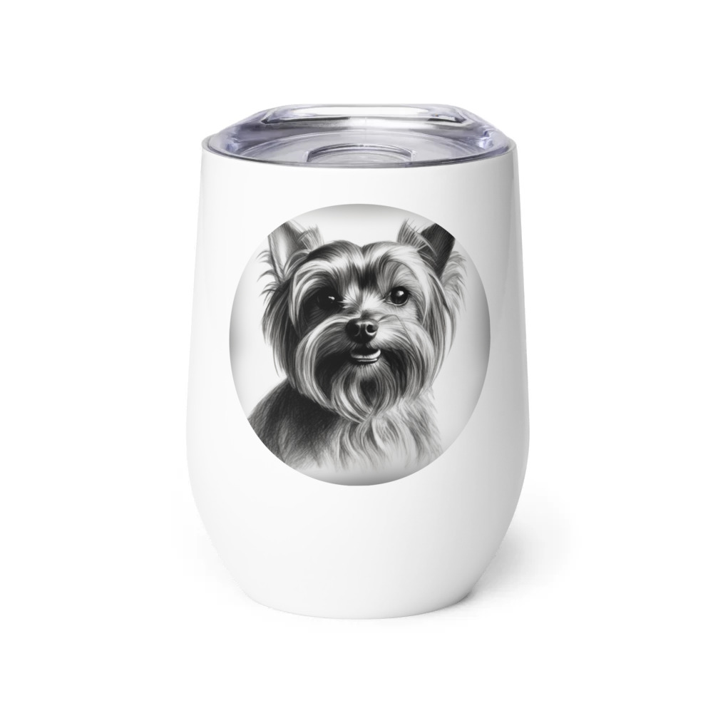 PugMug Custom Pet Wine Tumbler