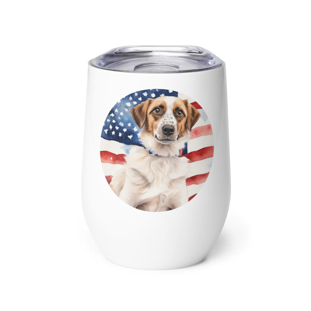 PugMug Custom Hazim Wine Tumbler