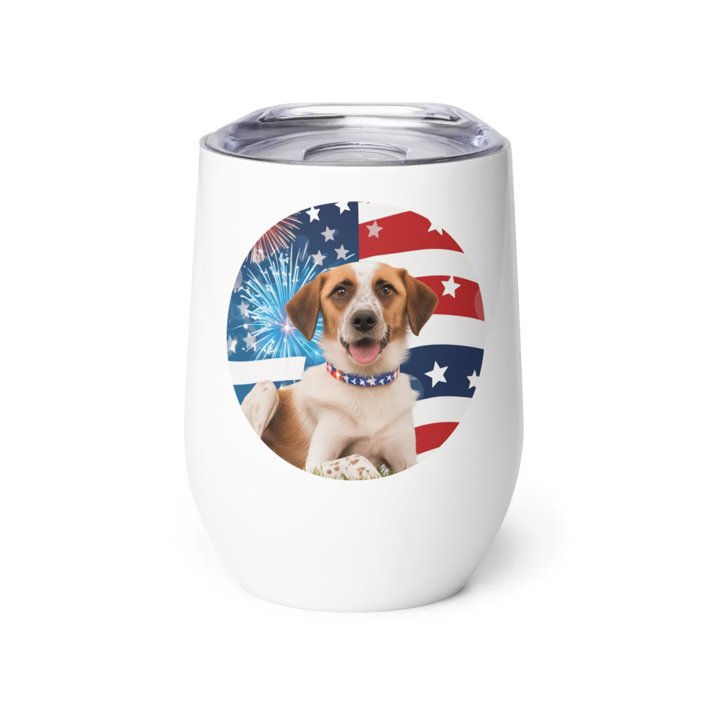 PugMug Custom Hazim Wine Tumbler