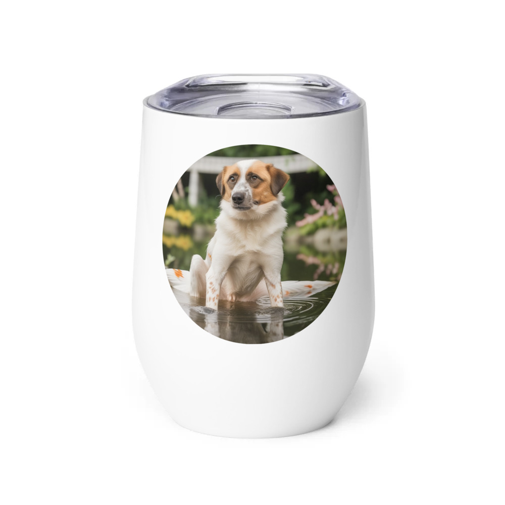 PugMug Custom Hazim Wine Tumbler