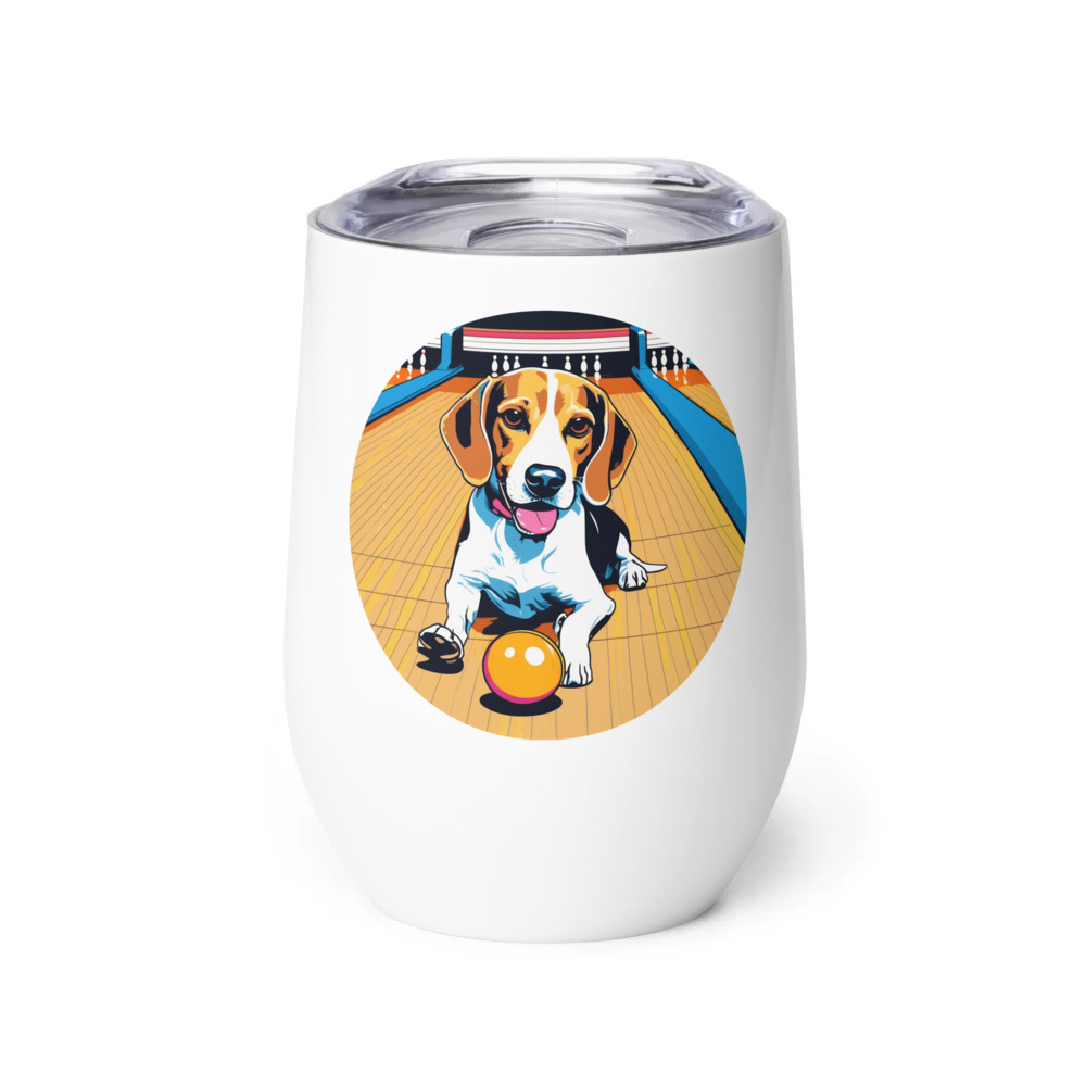 PugMug Custom Beagle Wine Tumbler