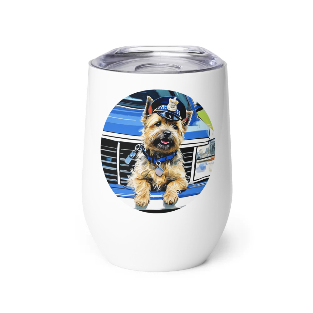 PugMug Custom Cairn Terrier Wine Tumbler