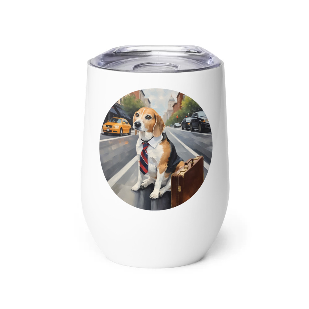 PugMug Custom Munchkin Wine Tumbler