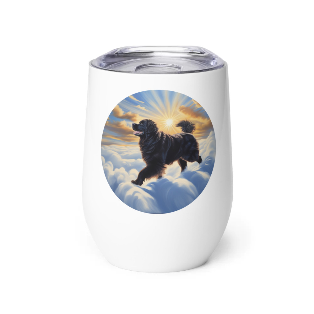 PugMug Custom Newfoundland Wine Tumbler