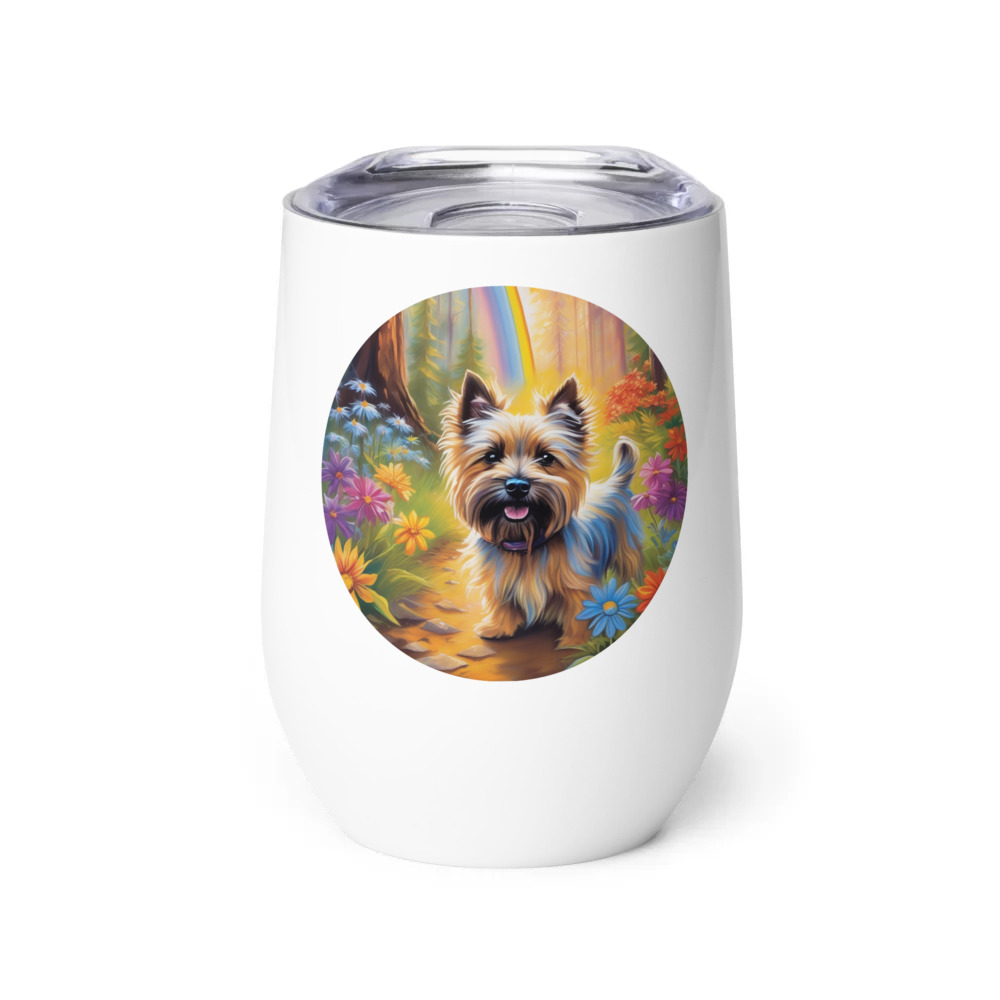 PugMug Custom Cairn Terrier Wine Tumbler