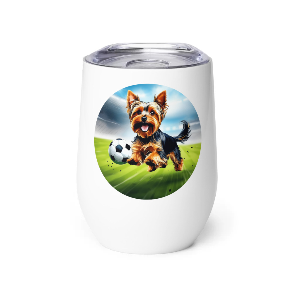 PugMug Custom Yorkshire Terrier Wine Tumbler