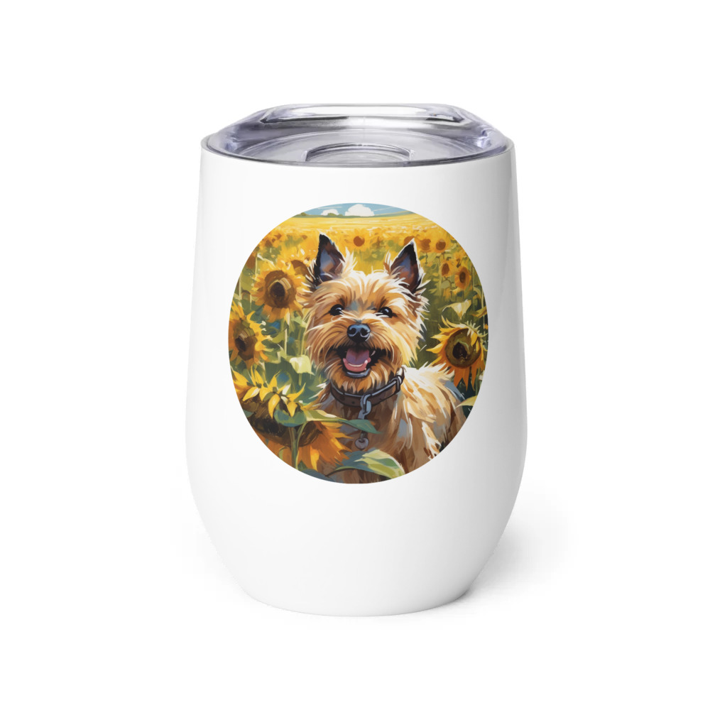 PugMug Custom Cairn Terrier Wine Tumbler