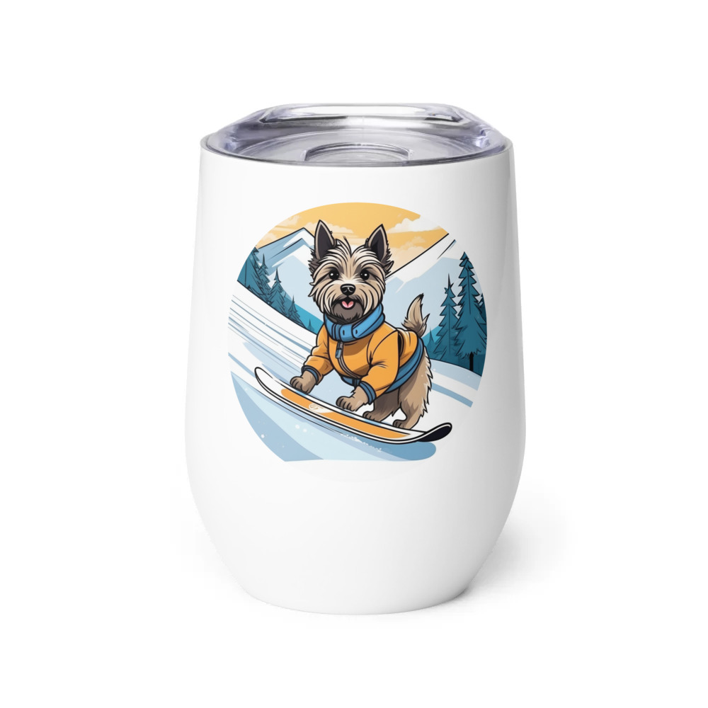 PugMug Custom Cairn Terrier Wine Tumbler