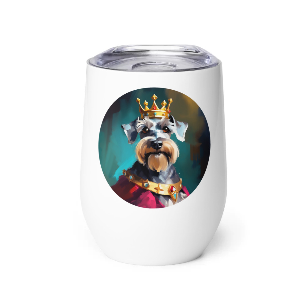 PugMug Custom Miniature Schnauzer Wine Tumbler