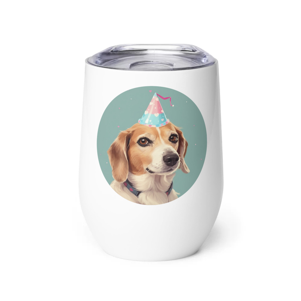 PugMug Custom Munchkin Wine Tumbler