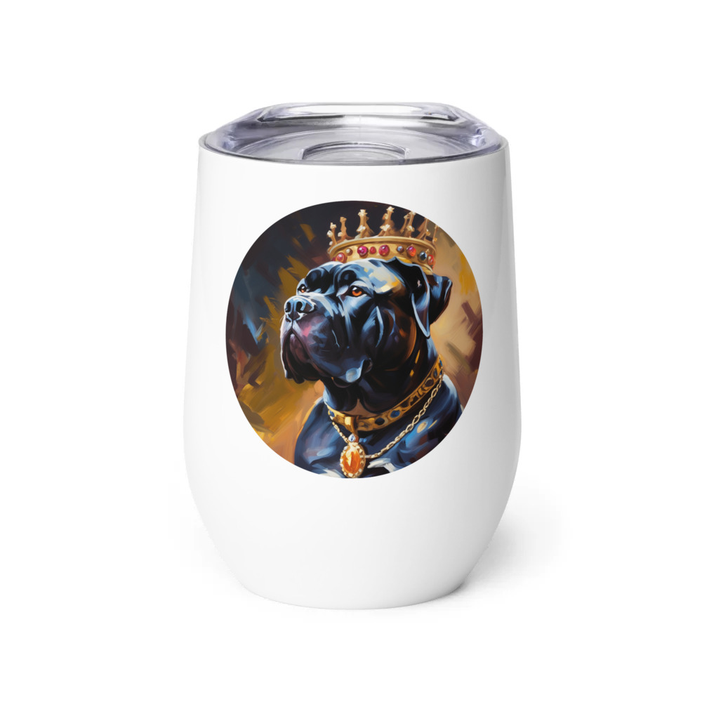 PugMug Custom Cane Corso Wine Tumbler