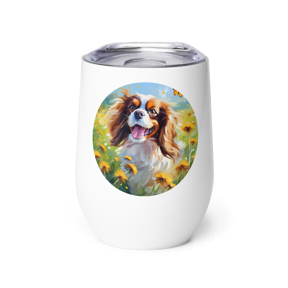 PugMug Custom Cavalier King Charles Spaniel Wine Tumbler