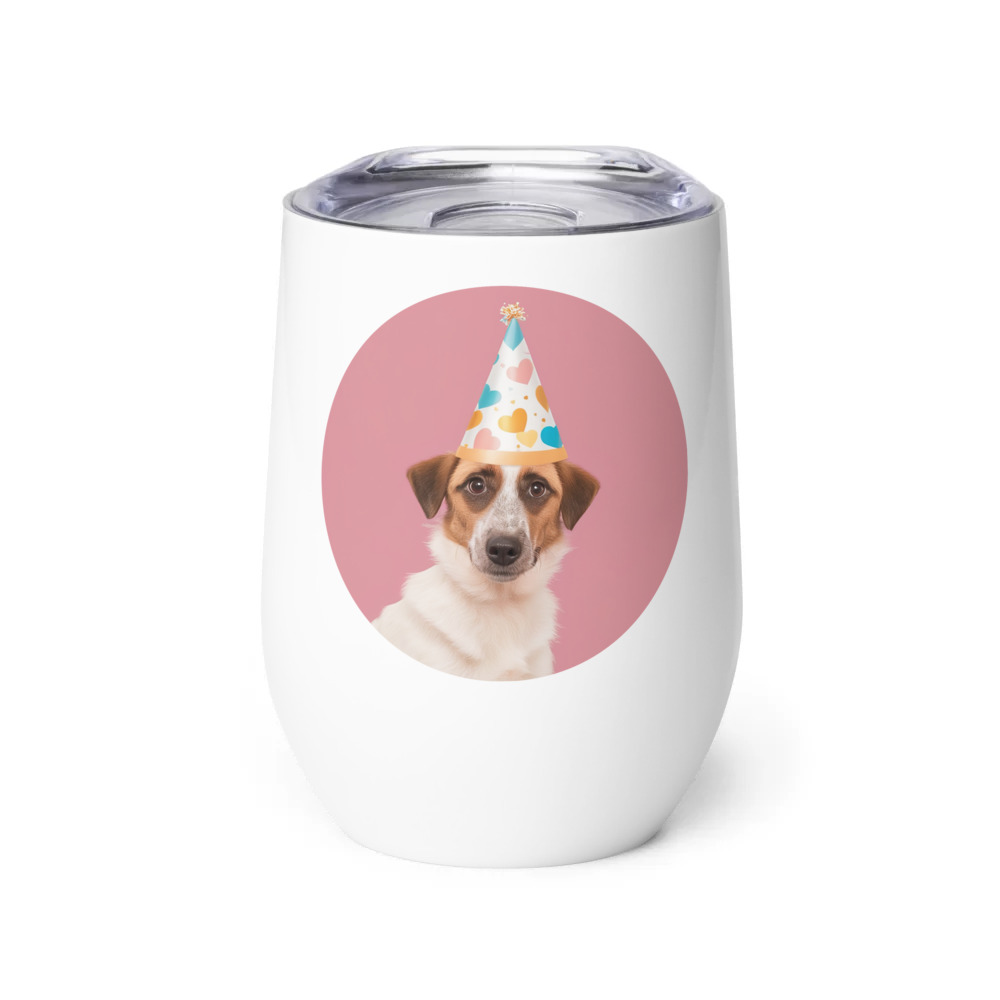 PugMug Custom Hazim Wine Tumbler