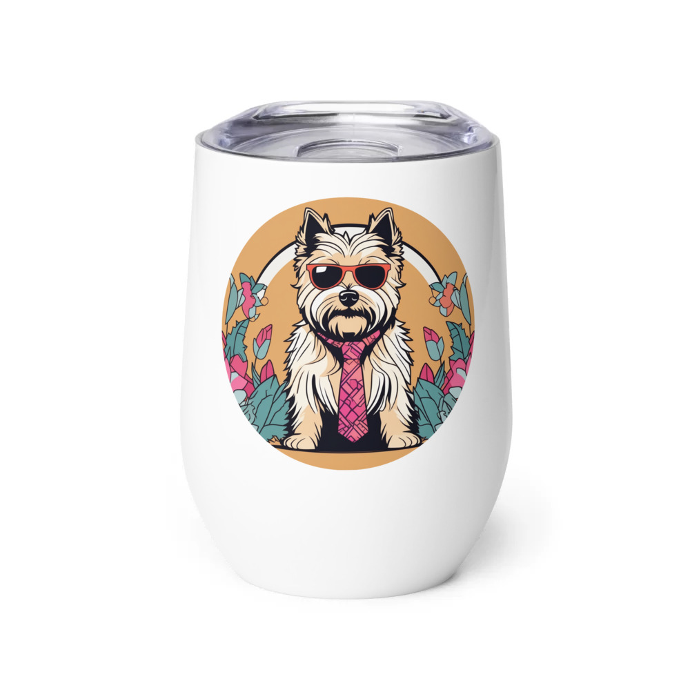 PugMug Custom Cairn Terrier Wine Tumbler