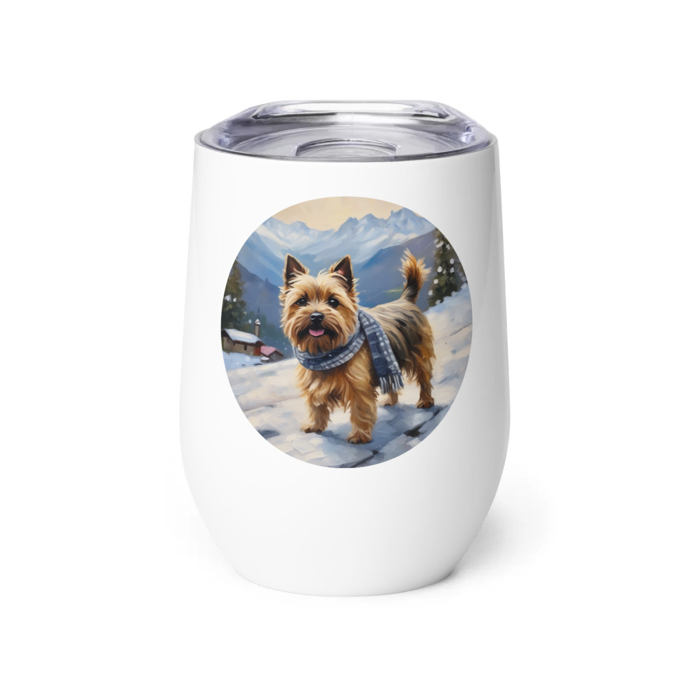 PugMug Custom Cairn Terrier Wine Tumbler