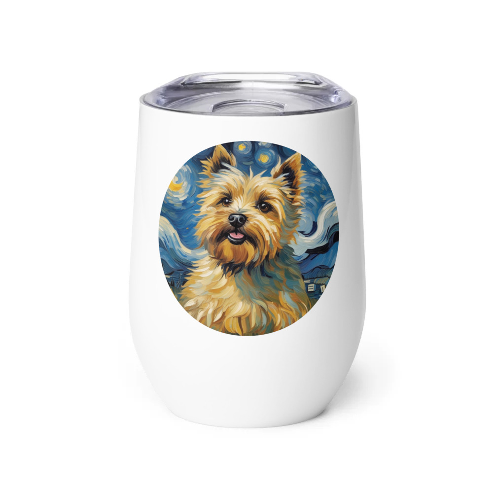 PugMug Custom Cairn Terrier Wine Tumbler