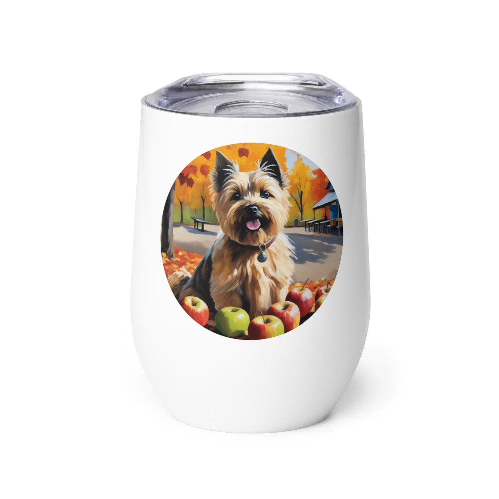 PugMug Custom Cairn Terrier Wine Tumbler