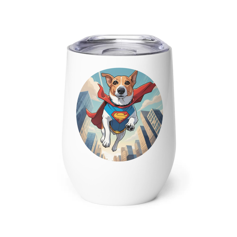 PugMug Custom Munchkin Wine Tumbler