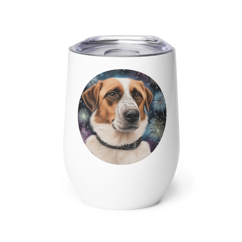 PugMug Custom Hazim Wine Tumbler