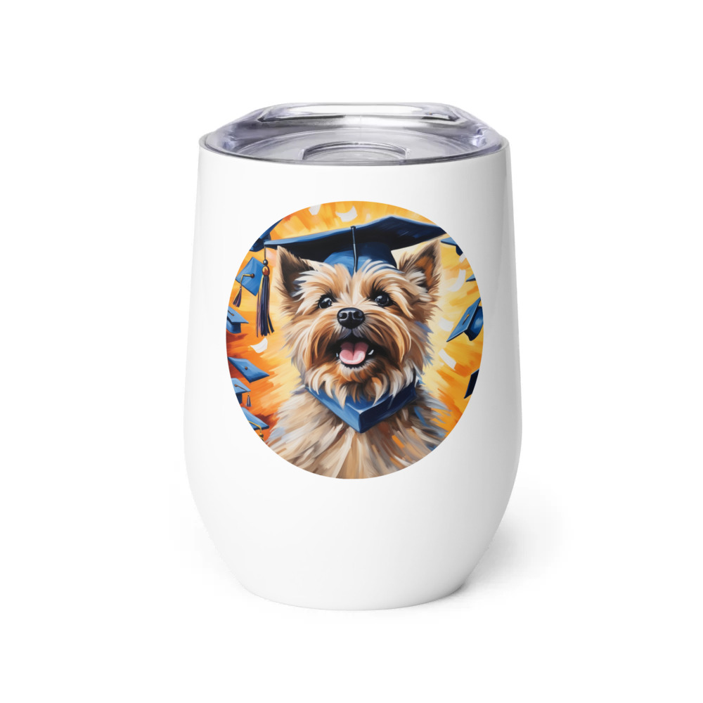 PugMug Custom Cairn Terrier Wine Tumbler