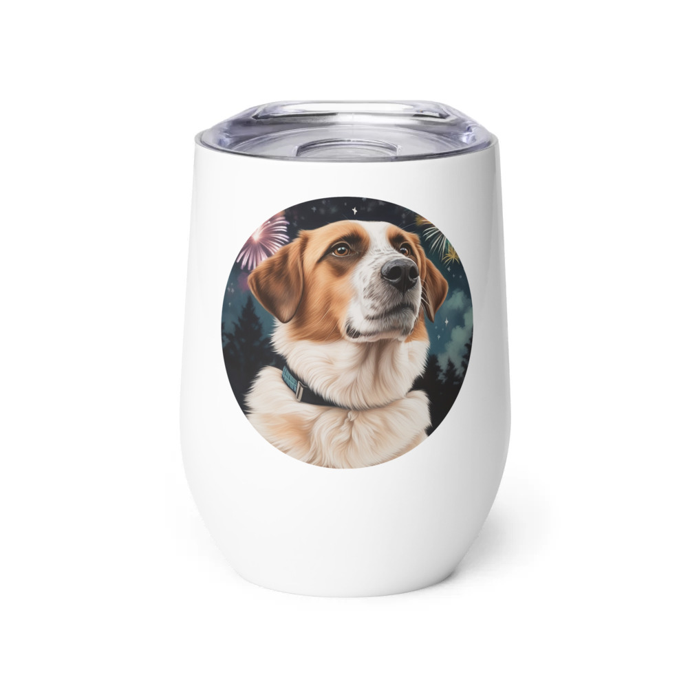 PugMug Custom Hazim Wine Tumbler