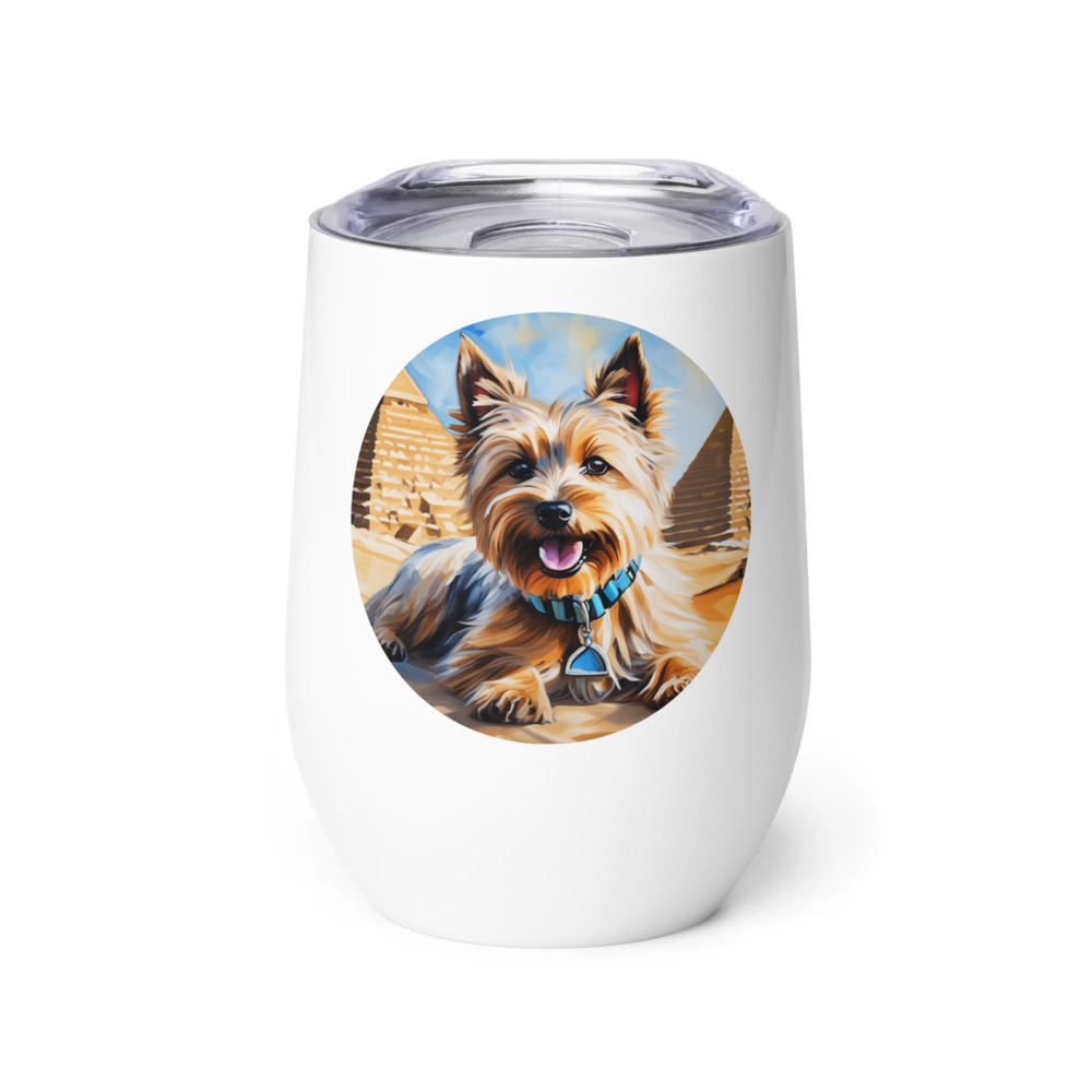 PugMug Custom Cairn Terrier Wine Tumbler