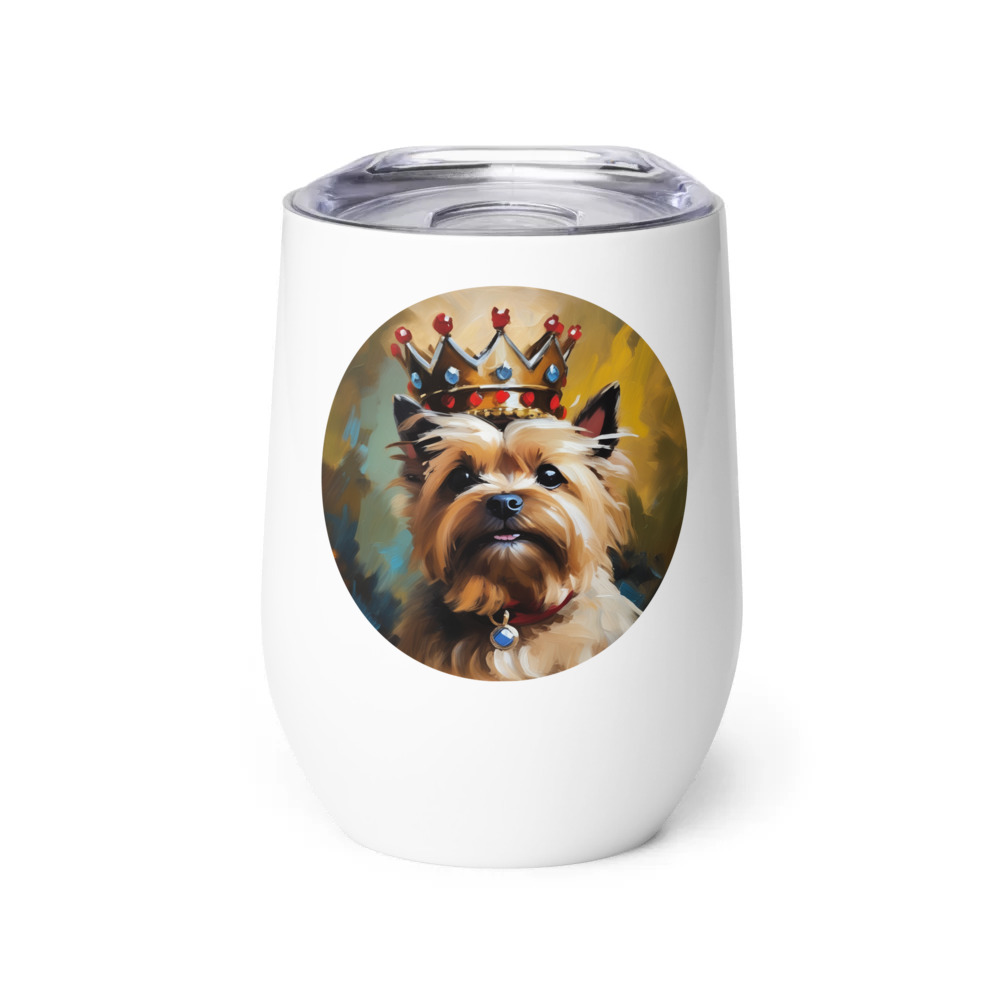 PugMug Custom Cairn Terrier Wine Tumbler