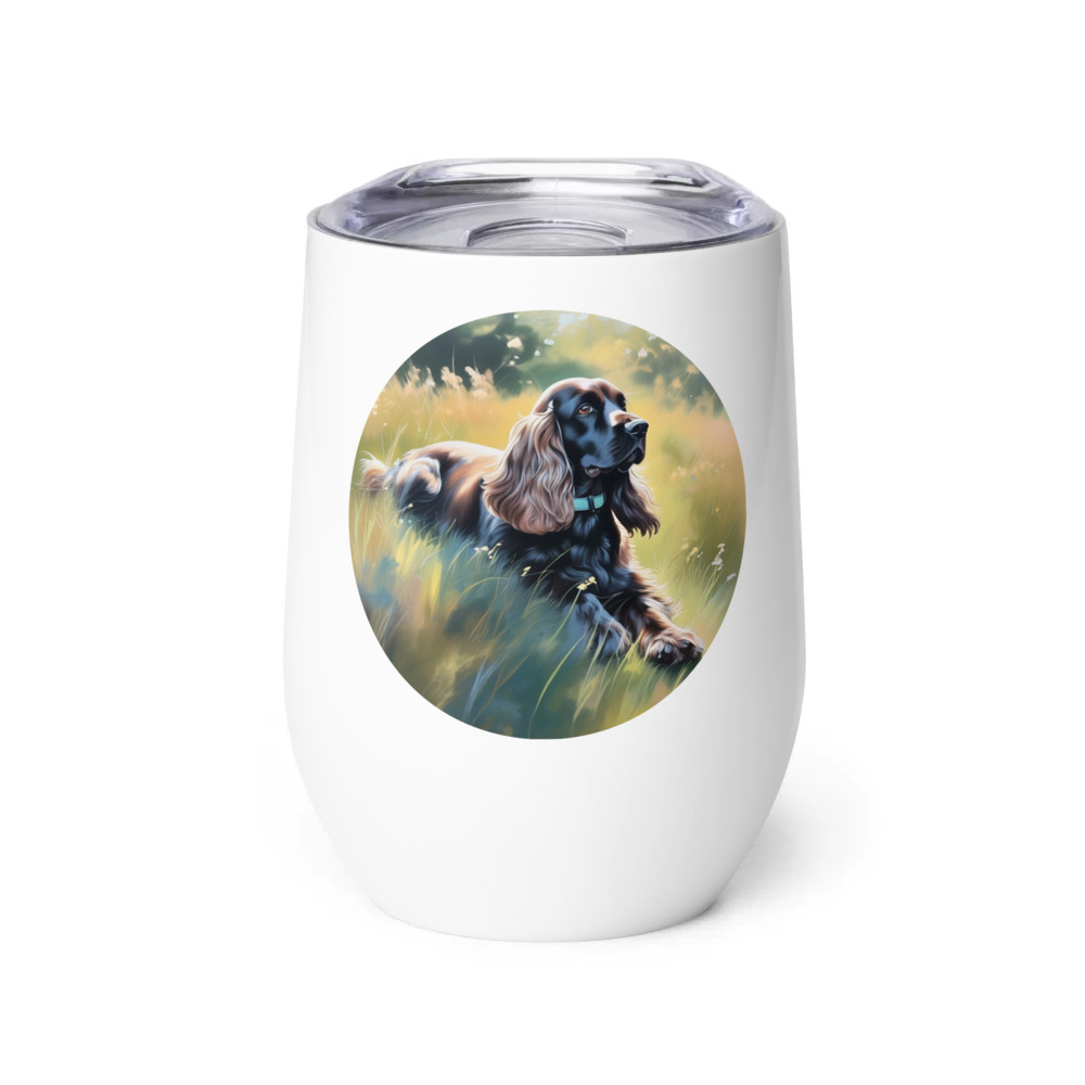 PugMug Custom Cocker Spaniel Wine Tumbler