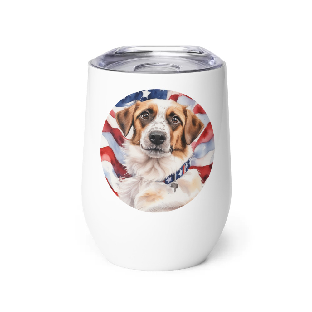PugMug Custom Hazim Wine Tumbler