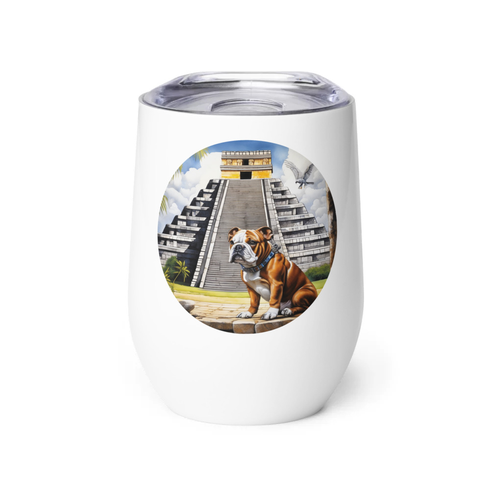 PugMug Custom Bulldog Wine Tumbler