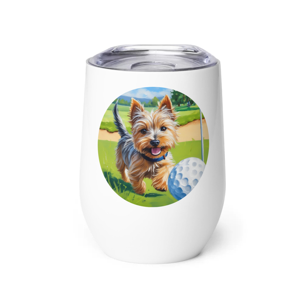 PugMug Custom Cairn Terrier Wine Tumbler