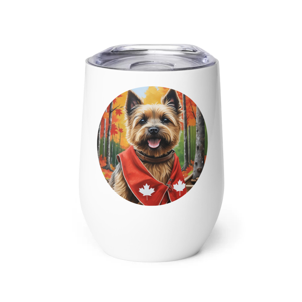 PugMug Custom Cairn Terrier Wine Tumbler