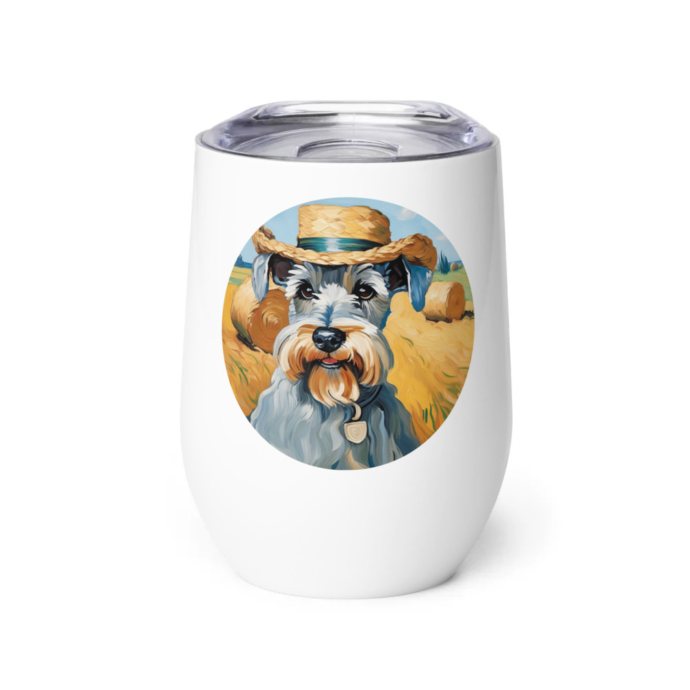 PugMug Custom Miniature Schnauzer Wine Tumbler