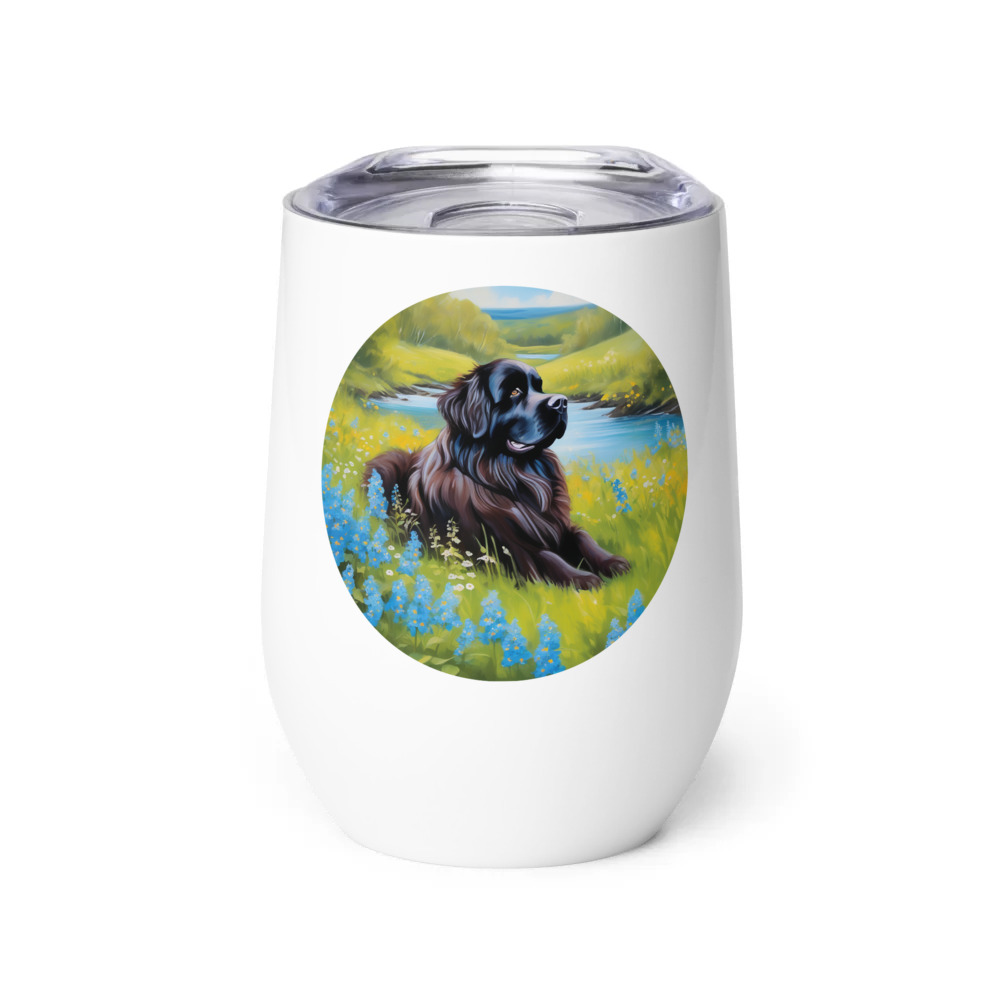 PugMug Custom Newfoundland Wine Tumbler